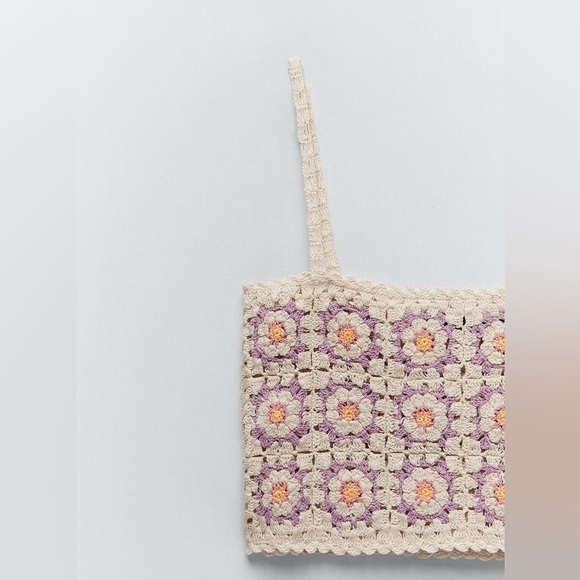 Zara Crochet Daisy Top XS/S - Picture 6 of 11